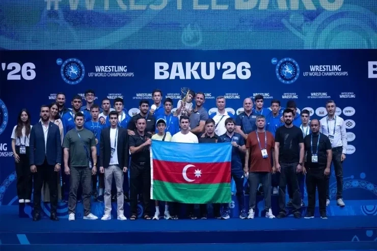 Azərbaycan gənc güləşçiləri dünya çempionatında ikinci yeri tutdu
