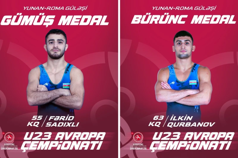 U-23 Avropa Çempionatı: Azərbaycan güləşçiləri medal qazandılar və finallara yüksəldilər