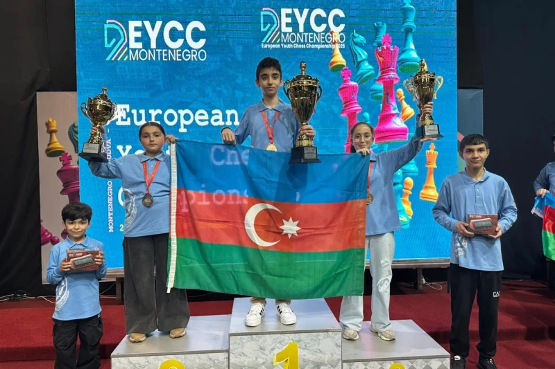 Azərbaycan yeniyetmə şahmatçıları Avropa çempionatında 3 medal qazanıb: Qızıl, gümüş və bürünc