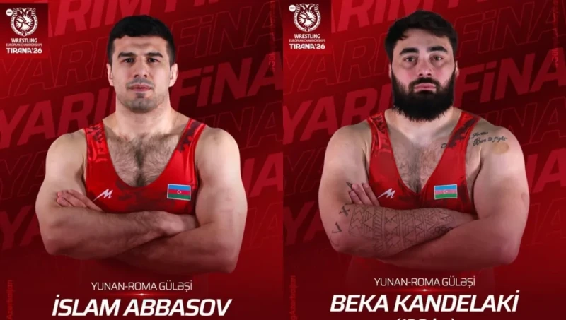 Avropa çempionatı: Azərbaycan güləşçiləri Məmmədov, Abbasov və Kandelaki bürünc medal uğrunda mübarizə aparacaq