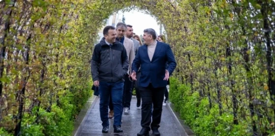 Şükrü Yılmazın rəhbərliyi ilə Türkiyə nümayəndə heyəti Milli Gimnastika Arenasında idman şəraiti ilə tanış olub