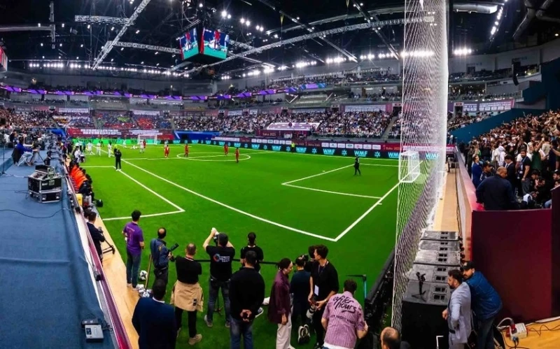 Bakü'de düzenlenen Minifutbol Dünya Şampiyonası'nda seyirci sayısı rekor seviyeye ulaştı