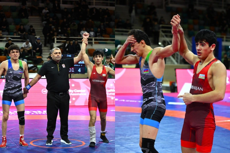 Reşid Nazarov, U-17 Azerbaycan Güreş Şampiyonası'nda 65 kg Sikletinde Şampiyon Oldu