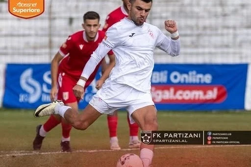 Vusal Iskandarli's goal did not save Partizani from defeat
