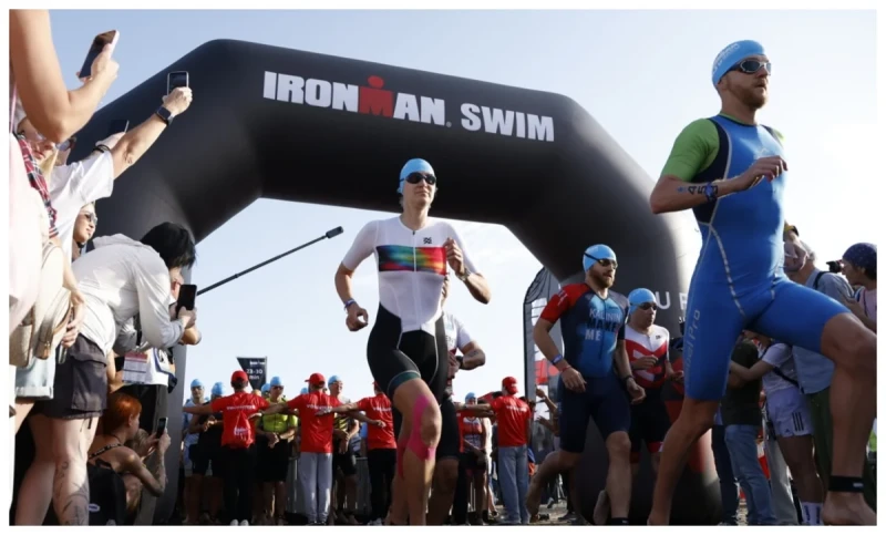 Bakıda ALUFAR IRONMAN 70.3 Baku triatlon yarışı başladı