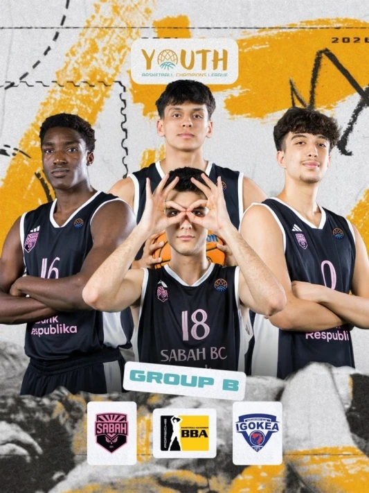 Sabah U-18 basketbol komandası Gənclər arasında Çempionlar Liqasında İqokea ilə qarşılaşır