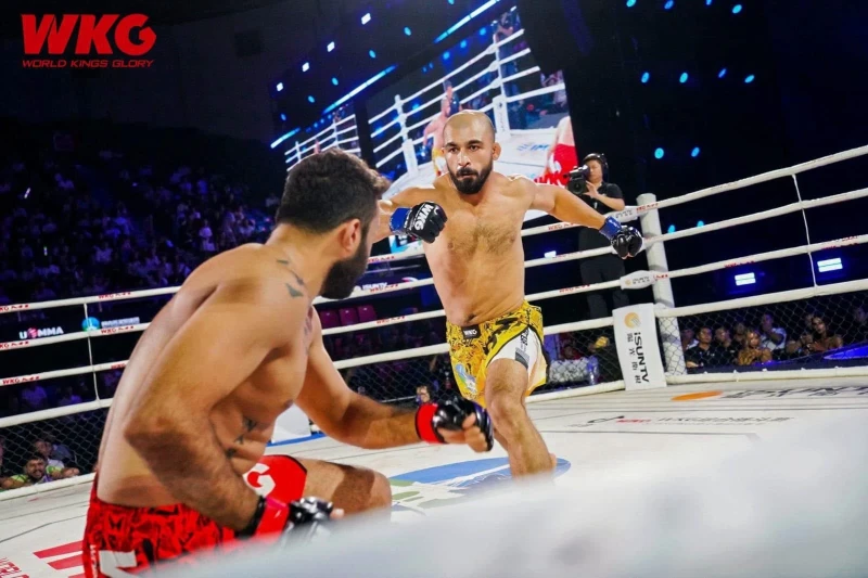 Azerbaijani fighter Tural Asgarov wins against Egyptian opponent at WKG MMA tournament