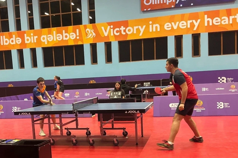 III MDB Oyunları: Qəbələdə stolüstü tennis yarışlarına start verildi