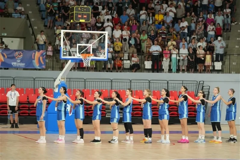 Azərbaycanın gənc qadın basketbolçuları Şimali Makedoniyani məğlub edib