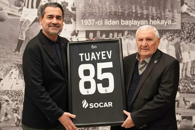 Neftçide Kazbek Tuayev'in yıldönümü kutlaması