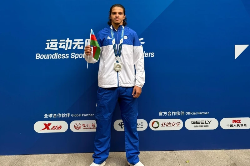 Dünya Oyunları: Kikboksinqçi Amin Quliyevdən gümüş medal - FOTO