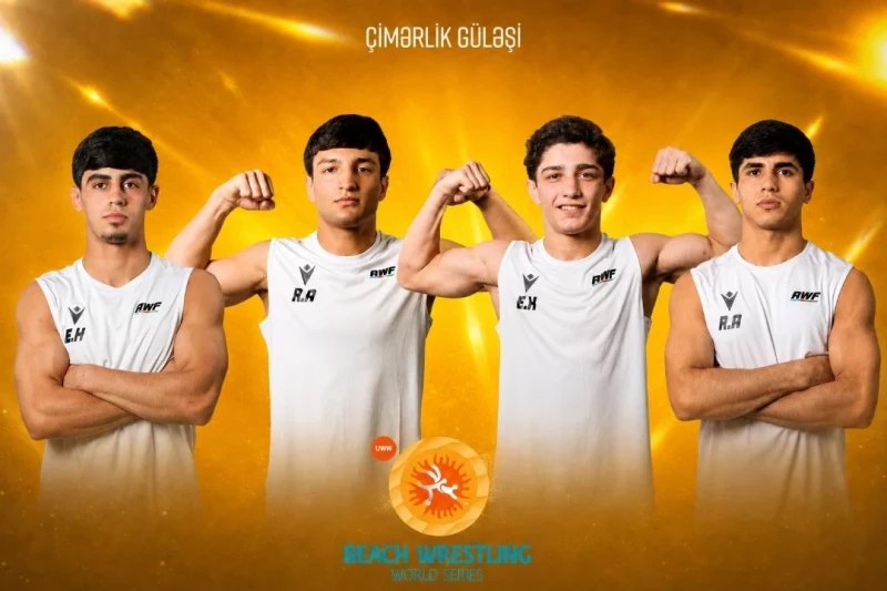 U-17 Avrupa Plaj Güreşi Şampiyonasında Azerbaycanlı Güreşçilerin Başarılı Sonuçları