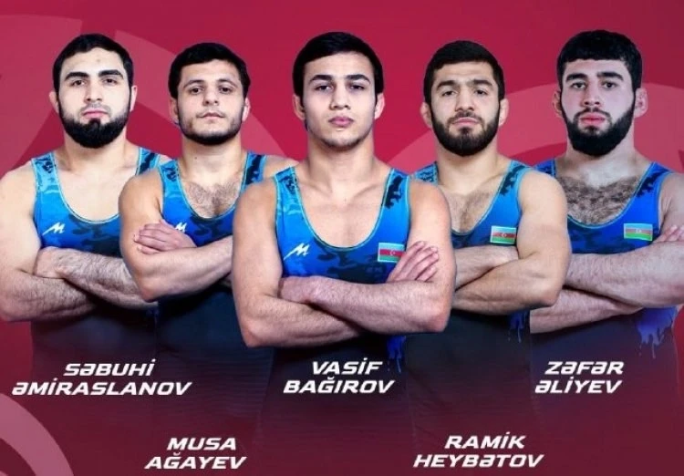 Azerbaycanlı güreşçiler U-23 Avrupa Şampiyonası'nda madalya için mücadele ediyor