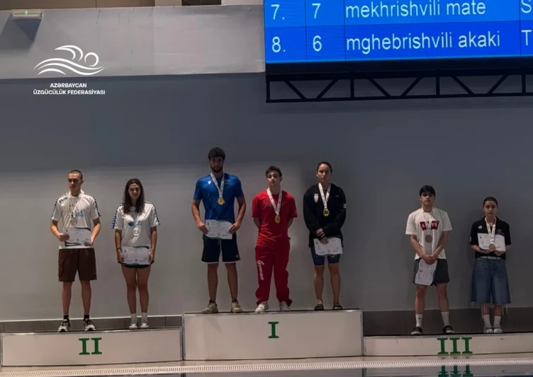 Azərbaycan üzgüçüləri Gürcüstan turnirində 33 medal qazanıb