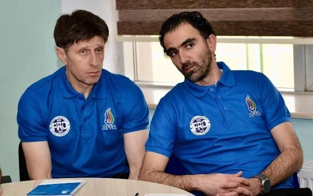 Which Azerbaijani coaches are participating in UEFA Pro courses? - Photos