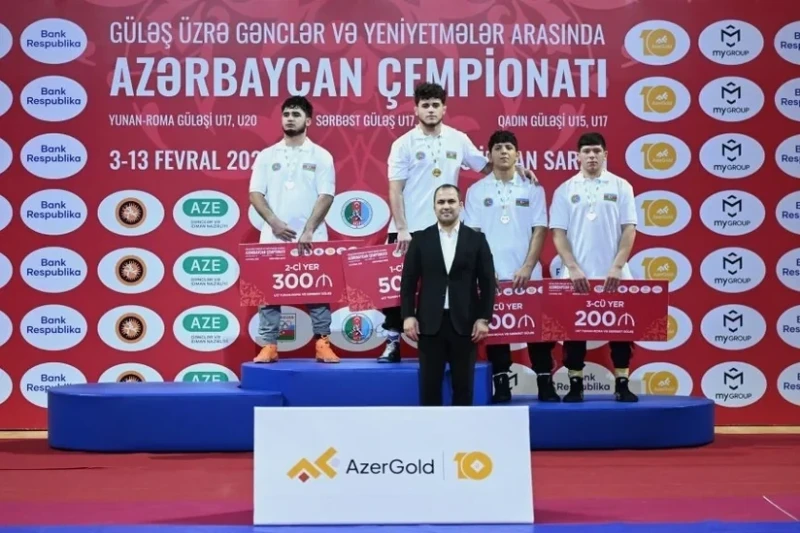 U-17 Azərbaycan Çempionatı: Sərbəst güləşdə ilk qaliblər müəyyənləşib
