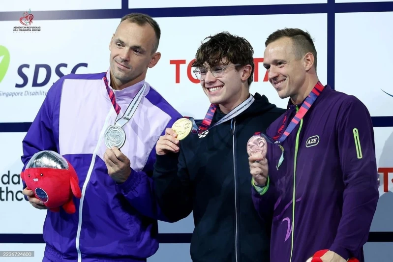 Раман Салей завоевал еще одну бронзовую медаль на чемпионате мира по паралимпийскому плаванию в Сингапуре