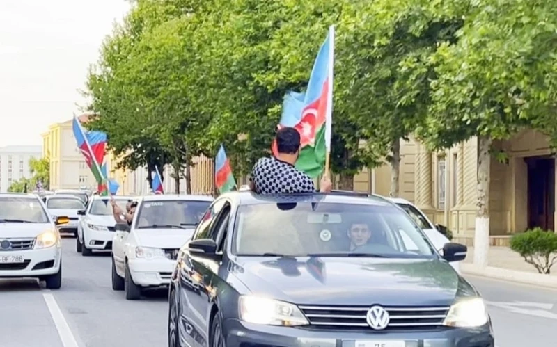 "Araz-Naxçıvan"ın Konfrans Liqasına vəsiqə qazanması münasibətilə qələbə yürüşü təşkil olunub