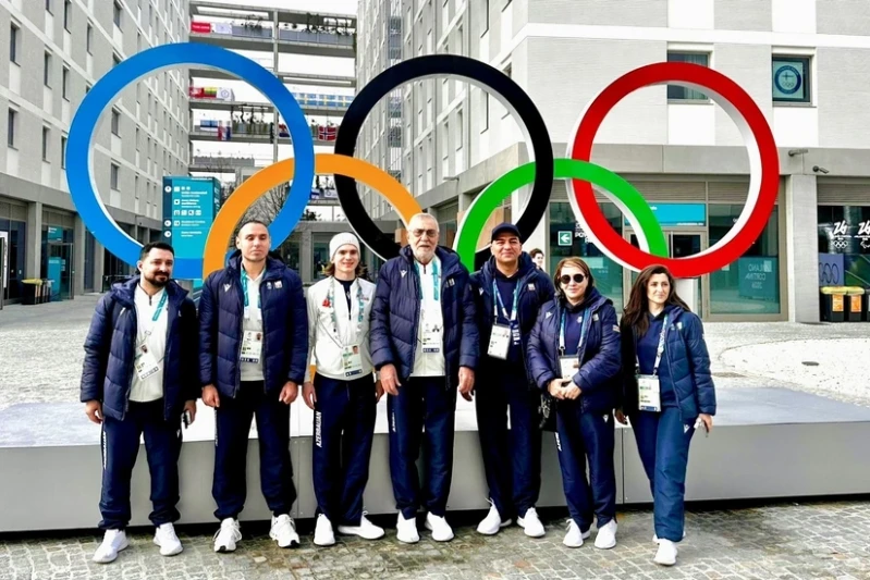 Azərbaycan nümayəndə heyəti Milan Olimpiya kəndində idmançılarla görüşüb