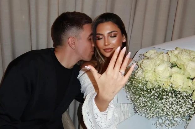 Qarabag's Spanish footballer Joni Montiel proposed to his girlfriend;