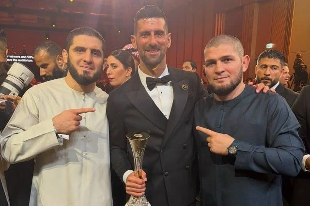 Khabib Nurmagomedov, Djokovic ve Mahaçev ile Görüştü: FOTO