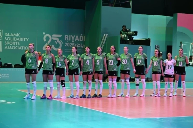 Azerbaijan women's volleyball team defeated Tajikistan at the Islamic Solidarity Games