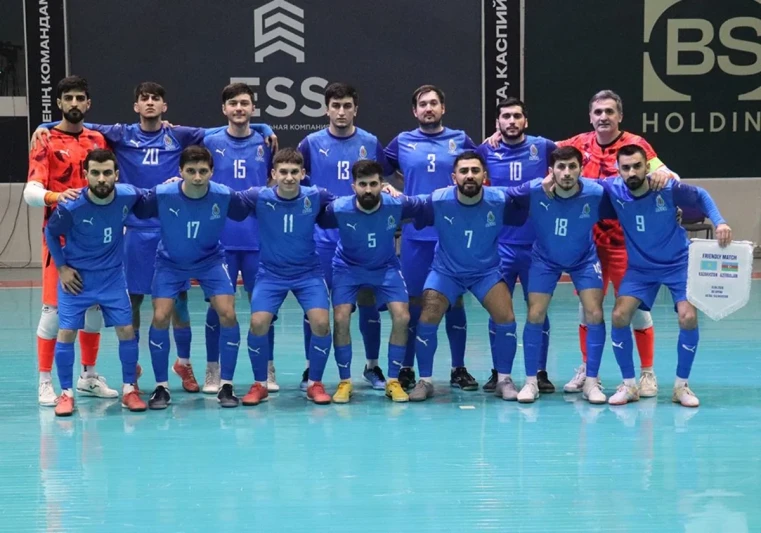 Azərbaycan Futzal Millisi Qazaxıstanla Yoldaşlıq Oyununda