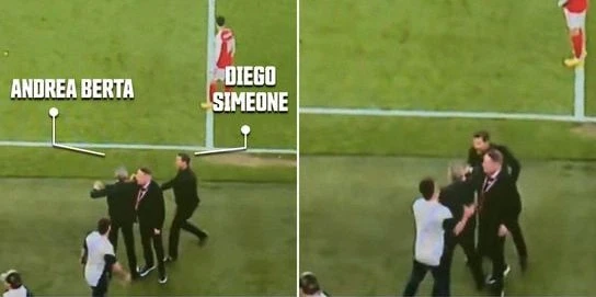 Dieqo Simeone və Andrea Berta arasında davada əlbəyaxa döyüş yaşanıb