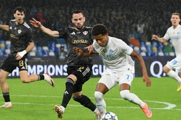 Qarabag faces Napoli away: Starting lineups and referees are known