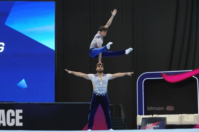 Milli Gimnastika Arenasında aerobika və akrobatika gimnastikası üzrə Bakı birinciliyi keçirilir