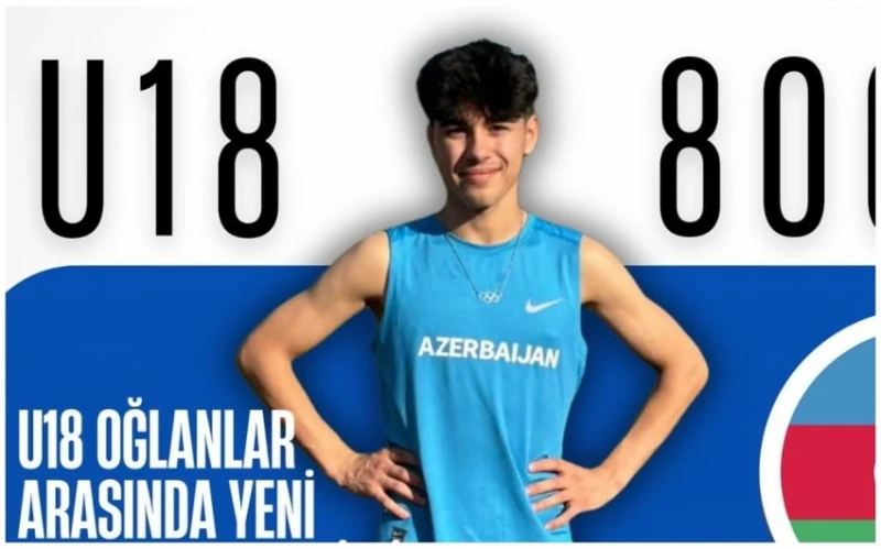 Azərbaycan atleti Balkan çempionatında ölkə rekordunu yeniləyib