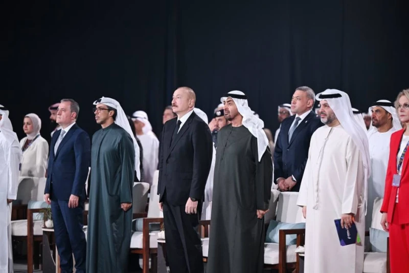 İlham Əliyev və Şeyx Məhəmməd bin Zayed Al Nəhyan Gələcəyin Oyunları 2025 turnirinin açılışında iştirak ediblər