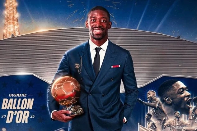 2025-ci ilin Qızıl top mükafatı Usman Dembelenin oldu