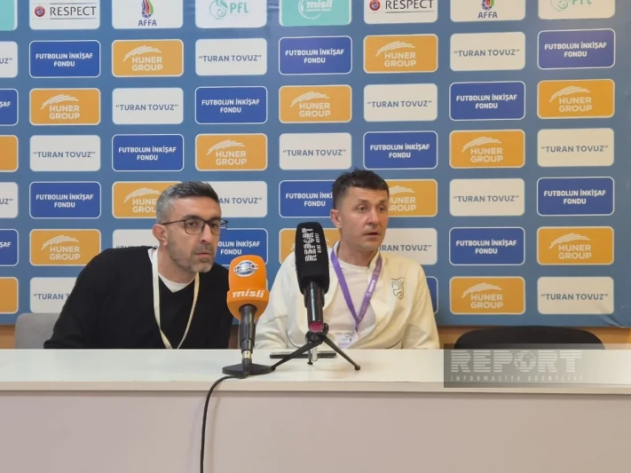 Saşa İliç: Turan Tovuzla oyunda ilk 15 dəqiqədə qorxaq futbol oynadıq