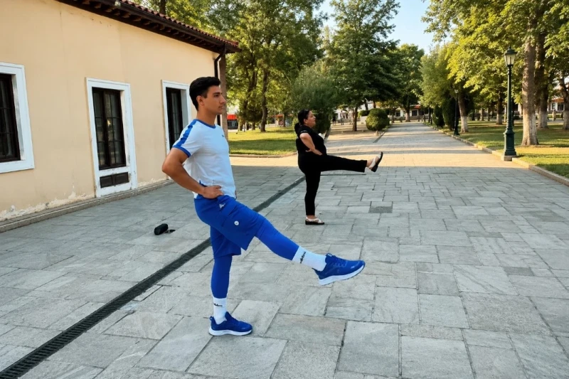 Tofiq Əliyev Dədə Qorqud parkında açıq məşq keçirib