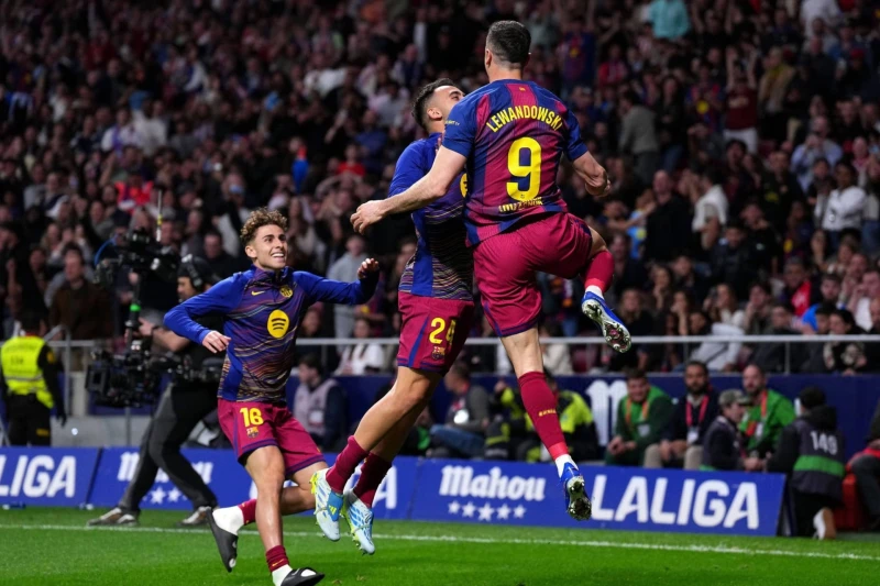 Lewandowski's goal led to a tie with Stoichkov in Barcelona's history