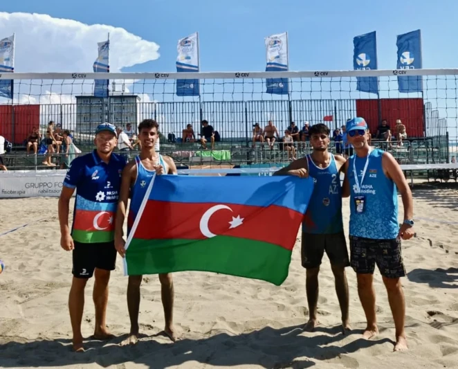Azərbaycanda U-20 çimərlik voleybolu komandası Avropa çempionatının pley‑off mərhələsinə yüksəldi