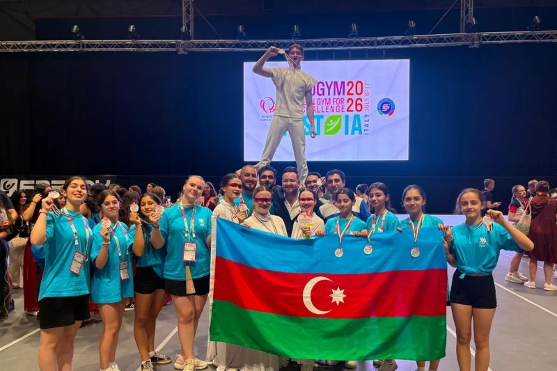Azərbaycanın “Flame” komandası Avropa festivalında qızıl medal qazandı