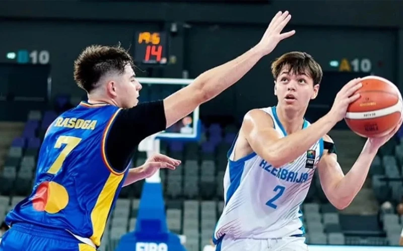 Azerbaycan U-18 Basketbol Milli Takımı Avrupa Şampiyonası'nda Romanya'ya Mağlup Oldu