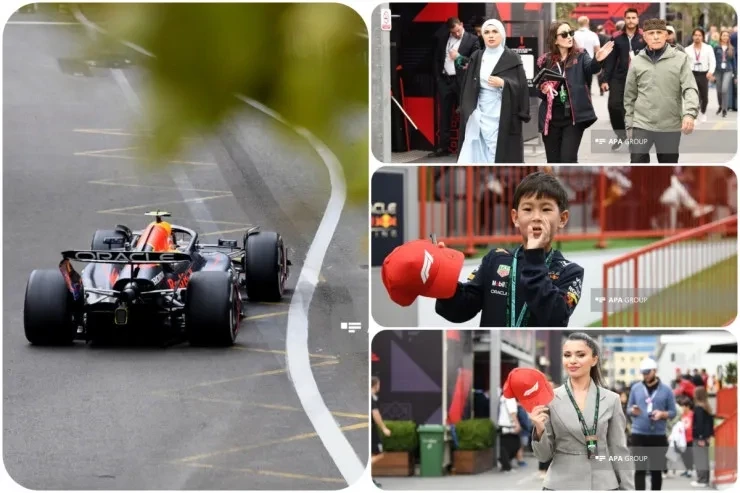 Bakıda Formula 1: İlkin Nəbiyevdən maraqlı fotolar
