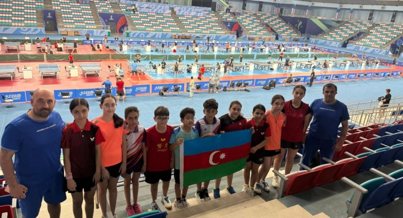 Stolüstü tennisçilər Özbəkistanda keçirilən beynəlxalq turnirdə