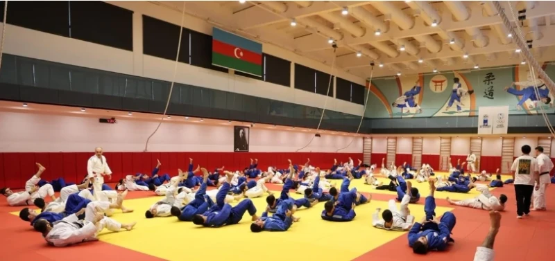 Cüdo üzrə Azərbaycan yığmasının Avropa Çempionatına hazırlığı çərçivəsində media üçün açıq məşqi keçirilib