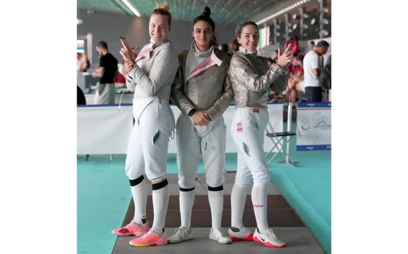 Азербайджанские фехтовальщицы заняли 11-е место на чемпионате Европы