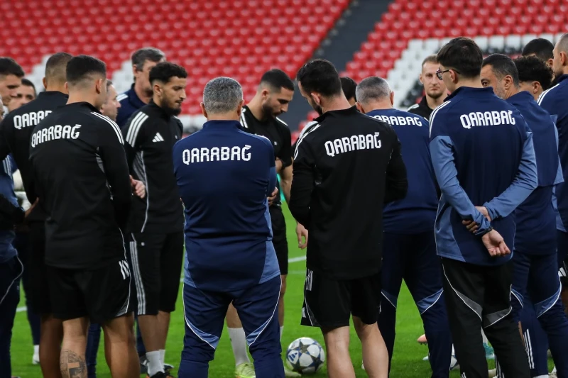 Qarabağ Atletik Bilbao ilə matç öncəsi San Mamesdə məşq edib