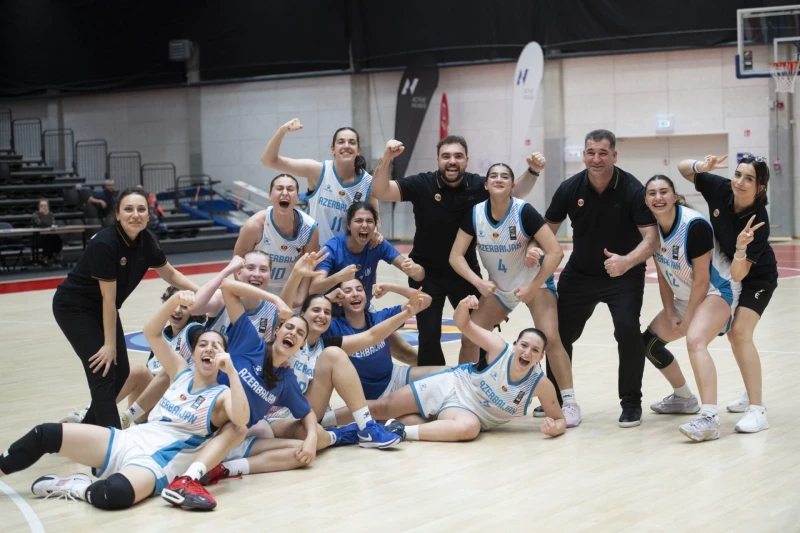 18 yaşadək qızlardan ibarət basketbol üzrə Azərbaycan millisi Danimarkanı məğlub edib