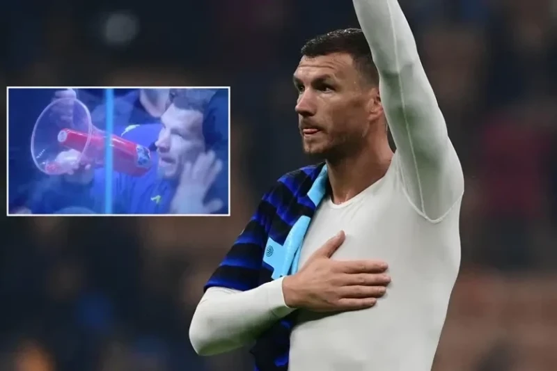 Edin Ceko Fiorentina azarkeşlərinə meqafonla müraciət edib