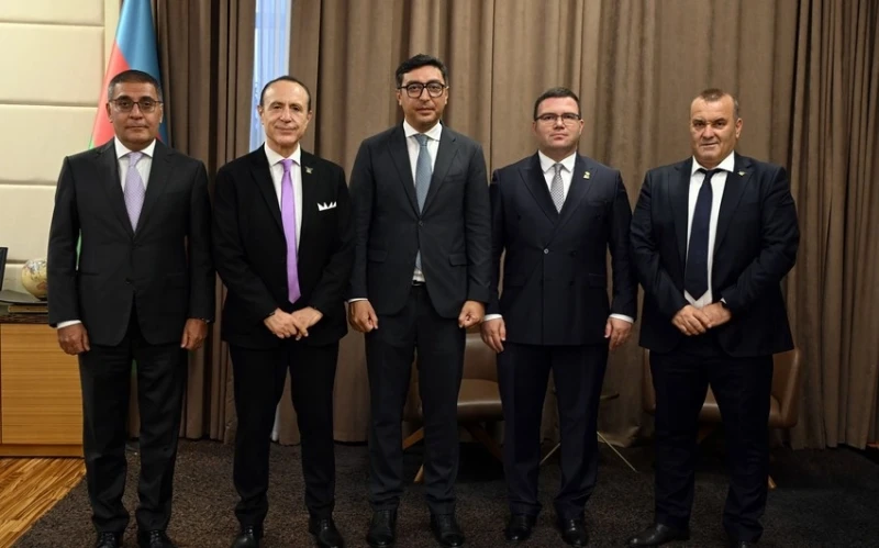 Fərid Qayıbov Albaniyalı idman rəsmiləri ilə əməkdaşlıq imkanlarını müzakirə edib