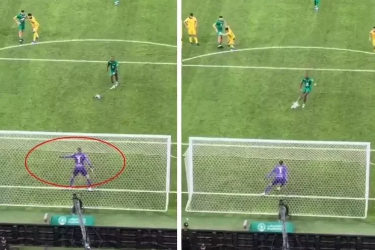 Qapıçının Soluna at işarəsinə baxmayaraq, Toni penaltini qola &ccedil;evirdi və qapıçını lağa qoydu