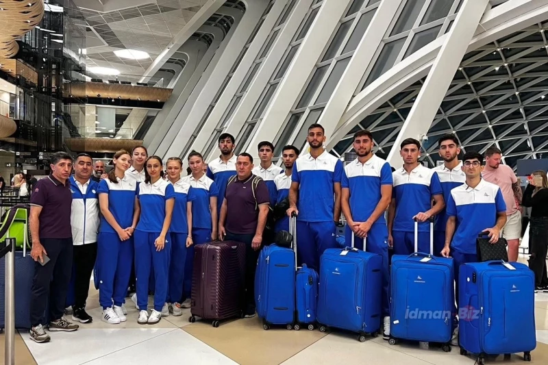 Azərbaycan idmançılarının ikinci qrupu Universiadaya yollanıb: Bədii gimnastika və taekvondo komandaları Almaniyaya uçdu