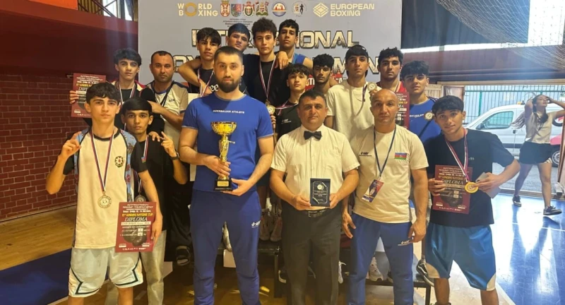 Azərbaycan boksçuları Serbiyada keçirilən turnirdə 13 medal qazandı